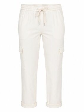 NWT Liverpool Rascal Crop Cargo Pants 14 Whipped Cream